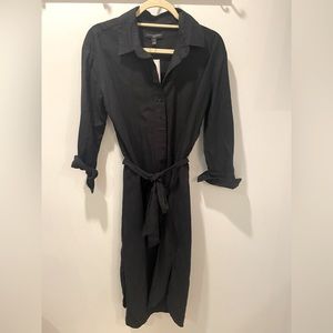 Banana Republic factory linen blend shirt dress
